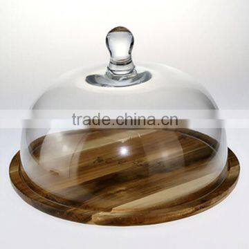 High quality glass cloche for cake,cream,cake,flower