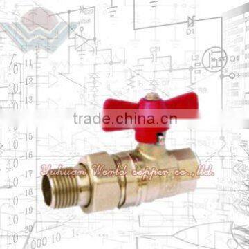 WD-2601 Brass Ball Valve with Straight Compression Ring