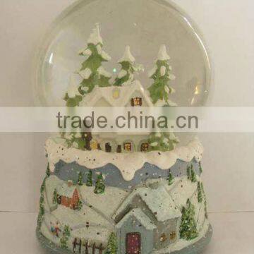 High quality resin customized christmas snow globe