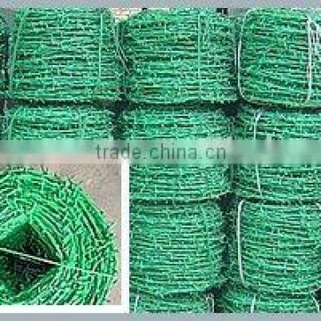 PVC coated barbed wire