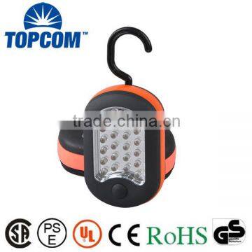 led work light plastic flat flashlight with magnet base