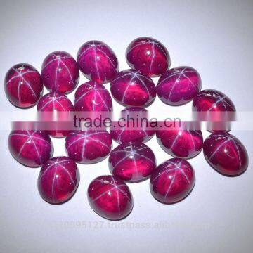 113.70 Ct Ruby Star Sapphire 6 Rays Lab Created Stone