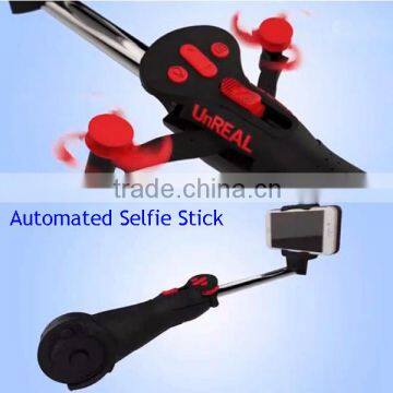 Hot Item Wireless Selfie Stick with Fan, Automated Selfie Stick with LED Light