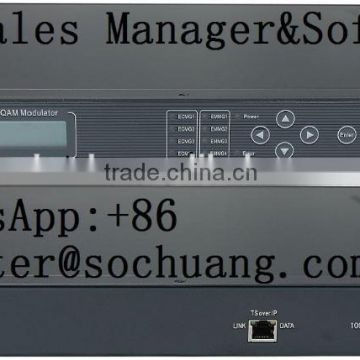 sc-4154 sc4154 IP edge QAM modulator(TS IP/multicast gigabit in,4*DVB-C RF out)