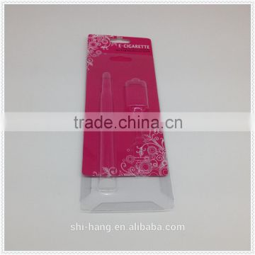 Plastic blister packing with slide paper card for e-cigarette