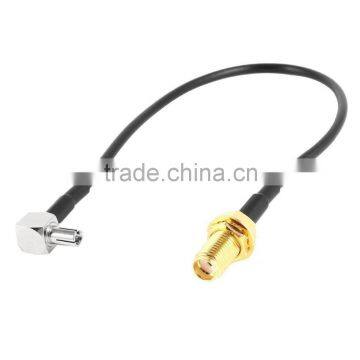 SMA Female Jack to TS9 Male Right Angle Pigtail Coaxial Cable Antenna