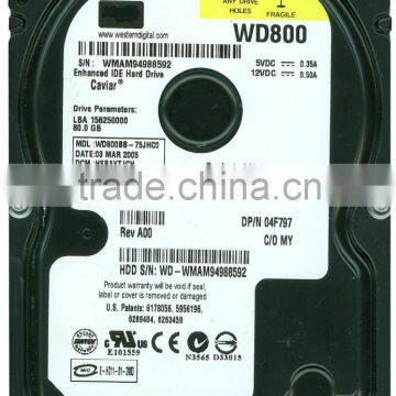 3.5Inch 7.2KRpm 80GB 2MB Cache IDE For Dell 4F797 For WD800BB-75JHC0 Hard Disk Drive photo-3
