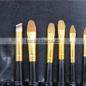 Professional 22 Pcs Brushes for Makeup - Quality Black Leather Bag photo-3