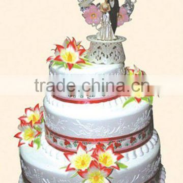 Plastic Wedding Simulation 3-tier Cake display