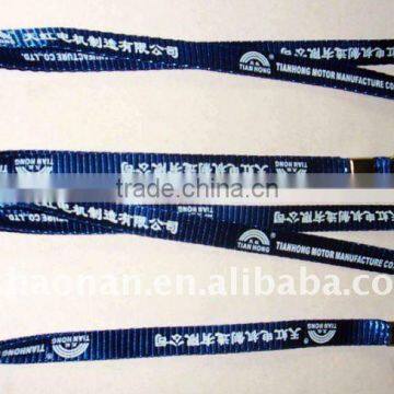 High quality screen printed neck ID card lanyards with a metal clamp