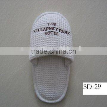 Hotel waffle slippers