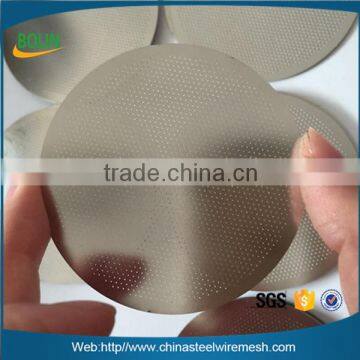 Alibaba China etched aeropress coffee filter disk / stainless steel aeropress coffee filter disc