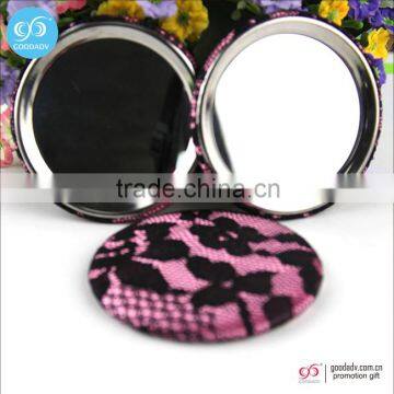 Round shape makeup mirror cheap wholesale custom 58/75mm small gift mirror