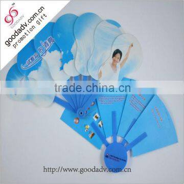 Hot sale high quality pp fan/plastic fan/pp folding fan