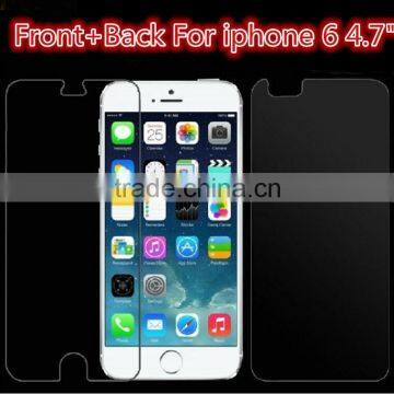 Front+Back Premium 0.3mm Tempered Glass Film Screen Protector for iphone 6 4.7"/For iphone 6 plus 5.5"