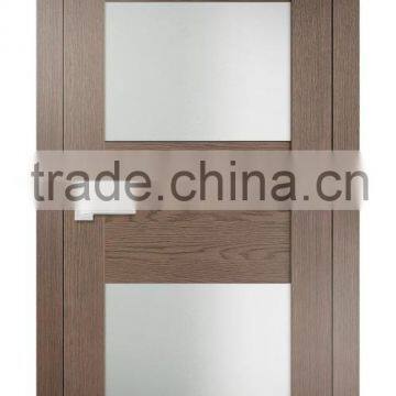 Forest Bright Smoky Oak veneer Interior Door with Privacy Glass                        
                                                Quality Choice