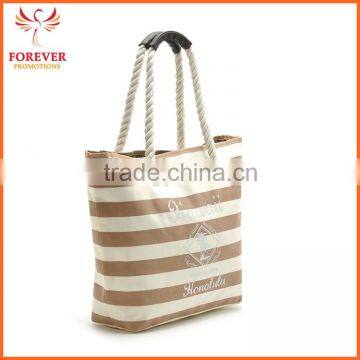 Hot Selling Fashion Canvas Beach Tote Bag Cotton Shopping Bag With Handles