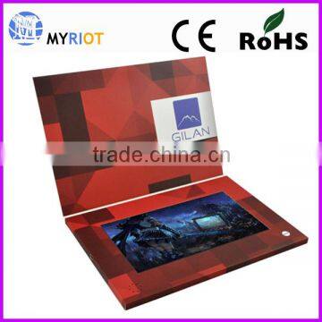 Custom video brochure 10 inch digital greeting card