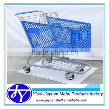 plastic supermarket basket trolley