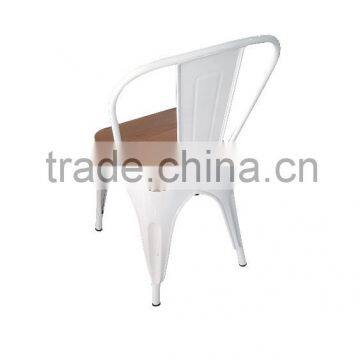 Vintage Metal Chair/wood Seat Chair/vintage Chair photo-3