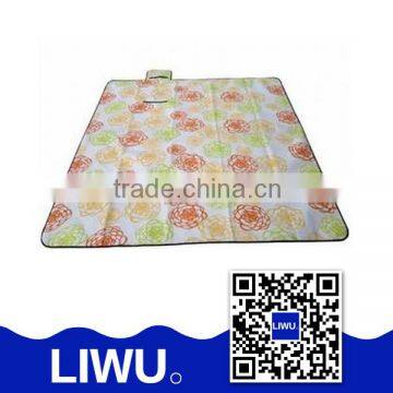 Manufacturer Waterproof Picnic Mat/100%Polyester Fleece Blanket/Portable Picnic Blanket