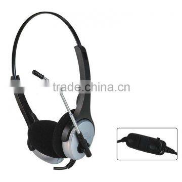 Multimedia headphone / headset for service / call center