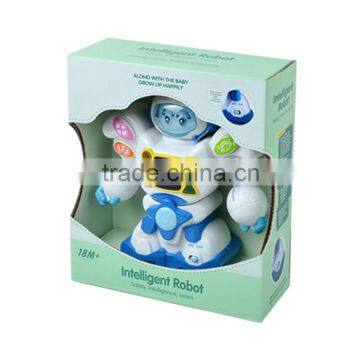 English and Spanish Battery Operated Kids Robot Toys With Light and Music photo-3