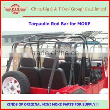 original gasoline mini moke tarpaulin rod bar black for sale