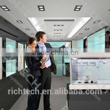 Richtech Transparent LCD Glass Display Cabinet With Video Advertising photo-3