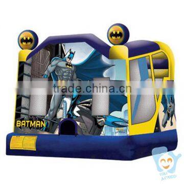 MOQ 1pc 0.55mm pvc tarpaulin inflatable batman jump bounce house                        
                                                Quality Choice