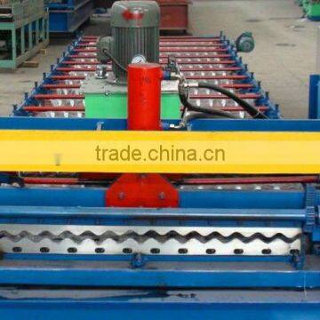 color steel glazed tile roll forming machine/ color glazed steel tile roll forming machine