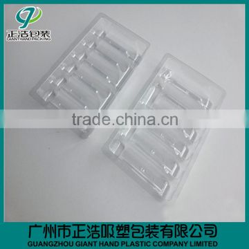 China disposable custom plastic white stationary blister clamshell tray with high quality