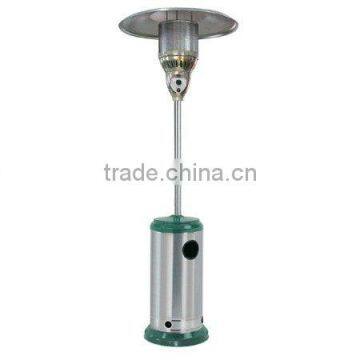 Stand-up stainless steel patio heater with table top