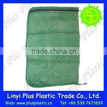 Green Color Woven Mesh Fabric Leno Ginger Bags 20kg Wholesale to Export photo-2