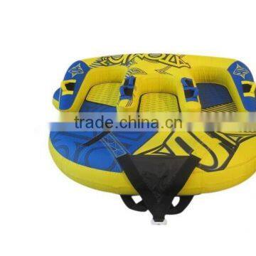 heavy duty snow sled / water tube / towable water ski with fabric cover