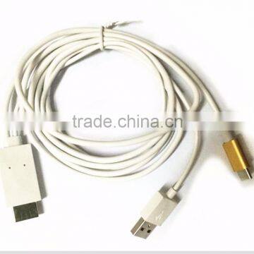 2016 Whosale MHL Type-c Cable HDTV Video Cable Metal Cable for Type-c Cable HDTV Cable photo-2