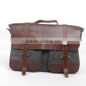 Full Grain Leather Vintage Shoulder Bag Man Messenger Laptop Bag