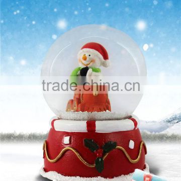 christmas snowman snow globe