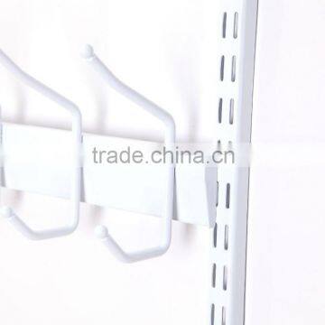 High Quality DIY Metal Double Slotted Wall Upright Closet and Hanging photo-4