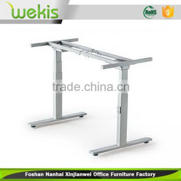 Foshan Furniture Portable folding tempered modern metal table frame folding steel table base