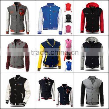 100%polyester bomber jacket men custom running jacket