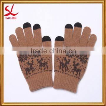 Jacquard Style Cold Weather Gloves Touch Screen iPad iPhone Gloves