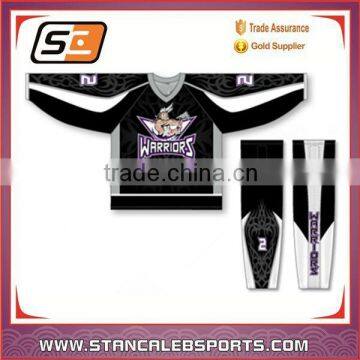 Stan Caleb Gold Supplier Custom Design Cheap Sublimation Team Hockey Shirts New Season Sublimation Ice Hockey Uniforms photo-1