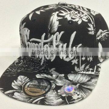 design your own flower snapback hats custom straps