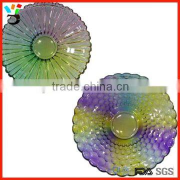 Beautiful Designable Functional Centerpieces Custom Color Glass Anqiue Fruit Compote