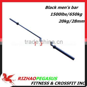 215,000K PSI Black Men's olympic bar 1500lbs/10 bearings