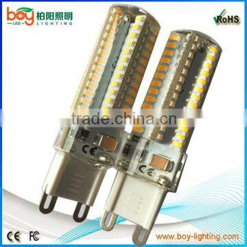 Boy factory 104pcs smd3014 110V/220V AC 300lm silicon 3.5w led g9 6w