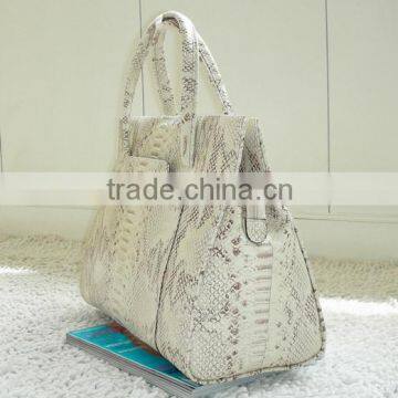 New Design Custom Handbag Wax Print Fabric Bag and PU Top Handle Bag photo-4