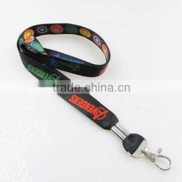 shenzhen functional stylish screen printed lanyard with metal ring