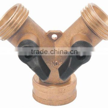 Two ways brass ball valve